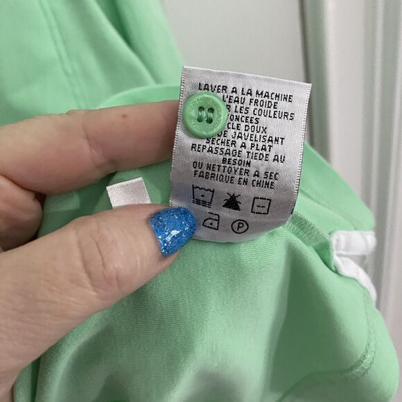 Bugatchi Golf Polo Shirt Mens Size Large Light Green White Contrast Pocket L - Picture 7 of 8